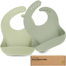 Load image into Gallery viewer, 2-Pack Prep Silicone Bibs
