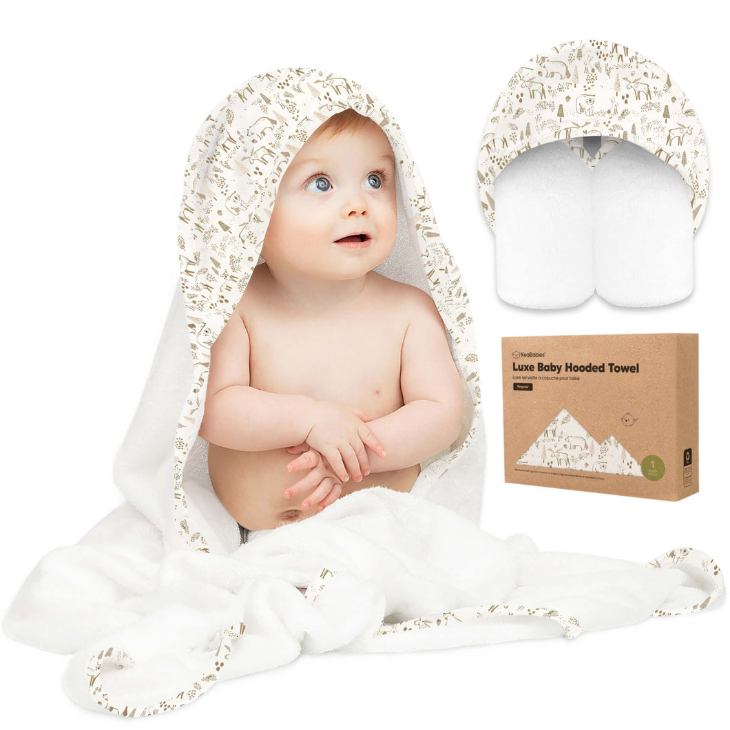 Luxe Baby Hooded Towel (Wildwood)