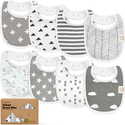 8-Pack Urban Drool Bibs 29531137769658