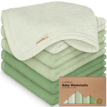 Load image into Gallery viewer, Deluxe Baby Washcloths (Verde)
