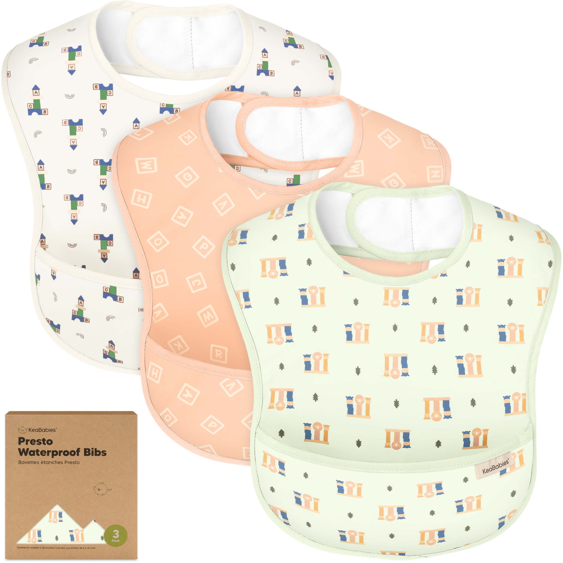 3-Pack Presto Waterproof Bibs 29039405170874