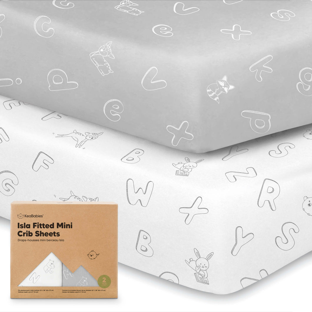 Isla Fitted Mini Crib Sheets