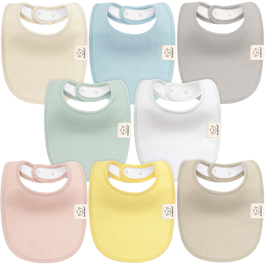 8-Pack Urban Quin Drool Bibs (Dawn)