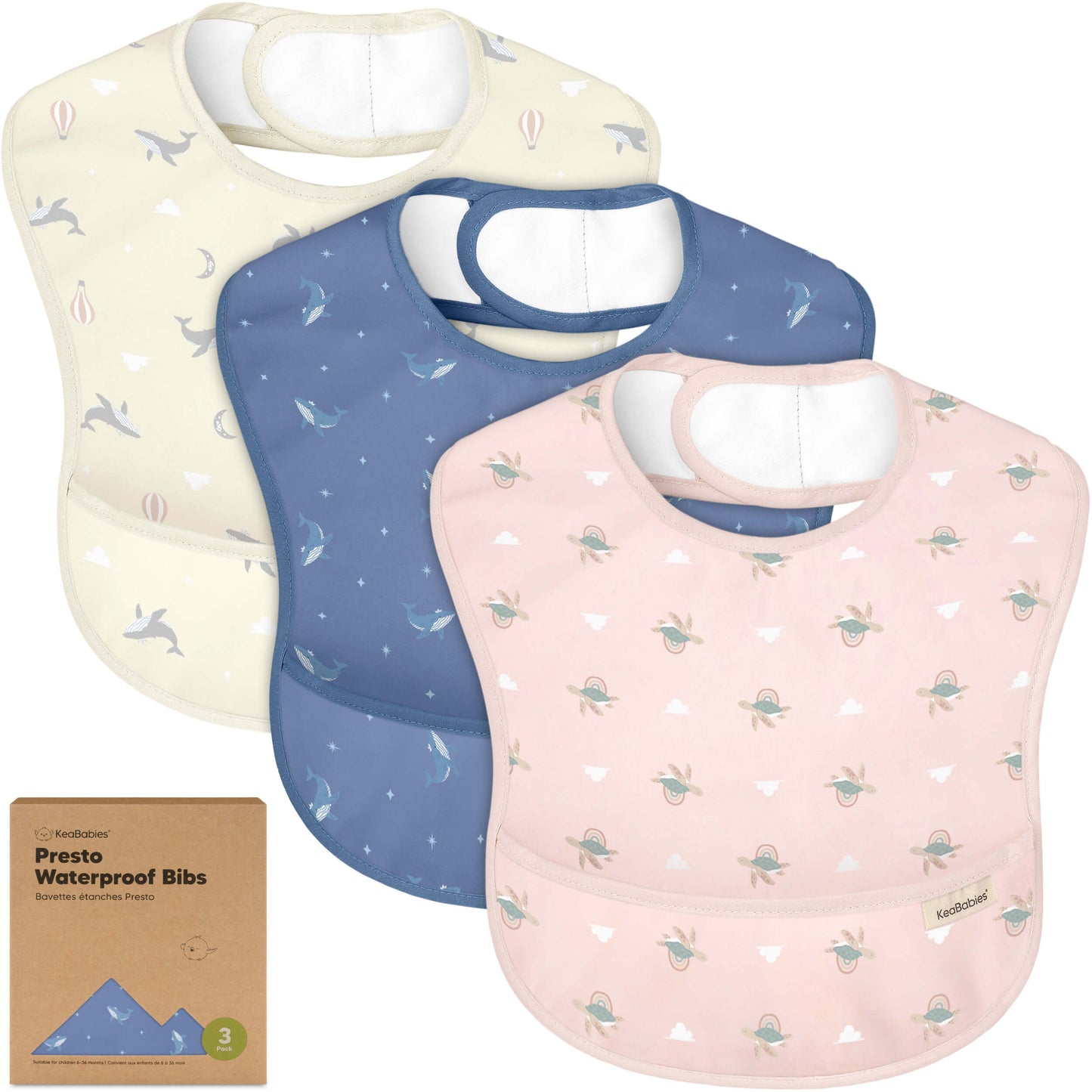 3-Pack Presto Waterproof Bibs 29054086250682