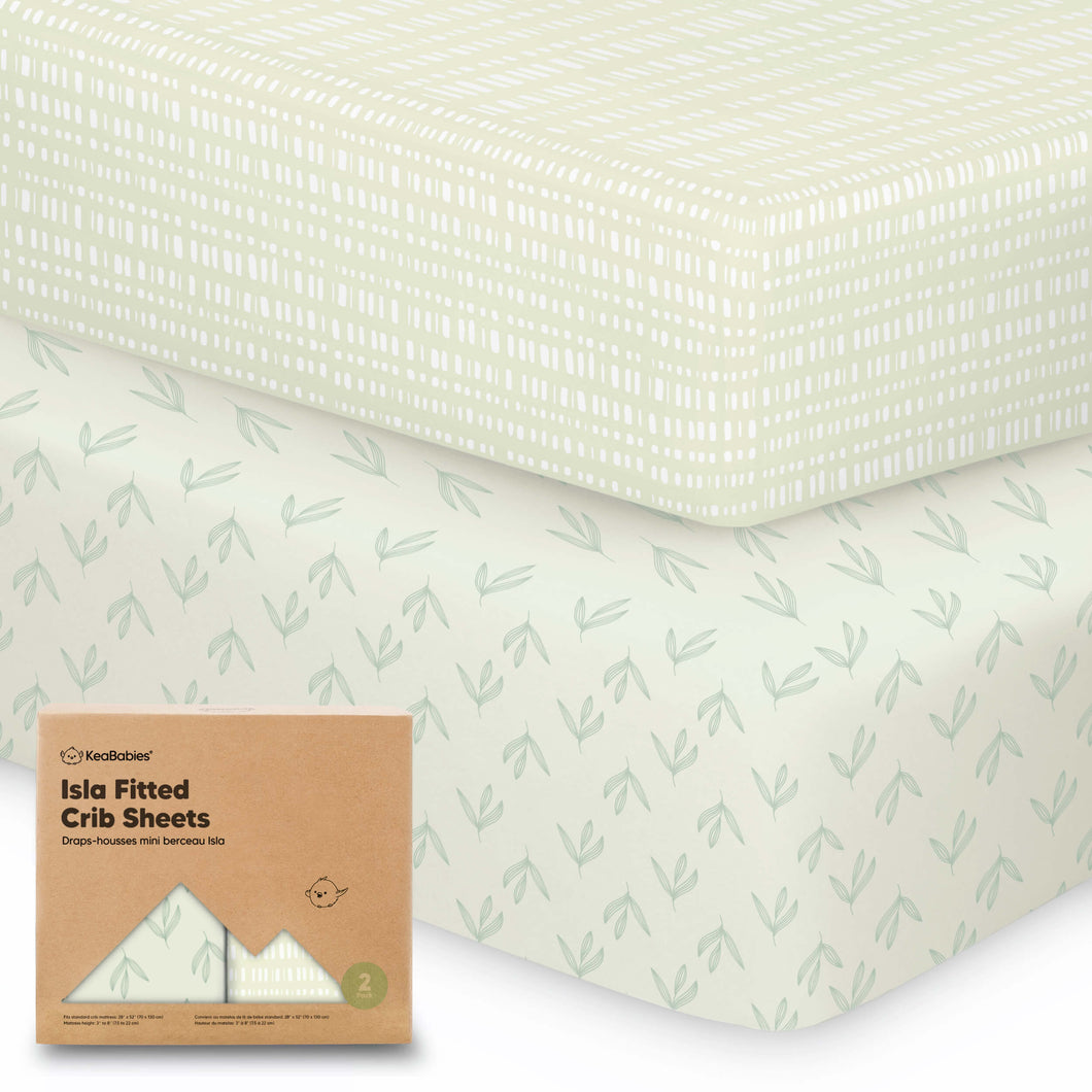 Isla Fitted Crib Sheets (Fleur)