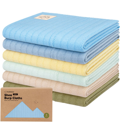 6-Pack Shea (Stria) Burp Cloths 29469185147066