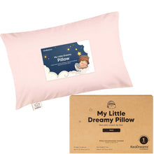 Load image into Gallery viewer, Mini Toddler Pillow With Pillowcase (Mist Pink)
