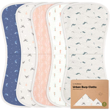 Load image into Gallery viewer, Urban Burp Cloths (Marine Muse)
