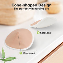 Load image into Gallery viewer, Cone-shaped Design - 
Sits perfectly in nursing bra - with  Contoured, Soft Edge shape

