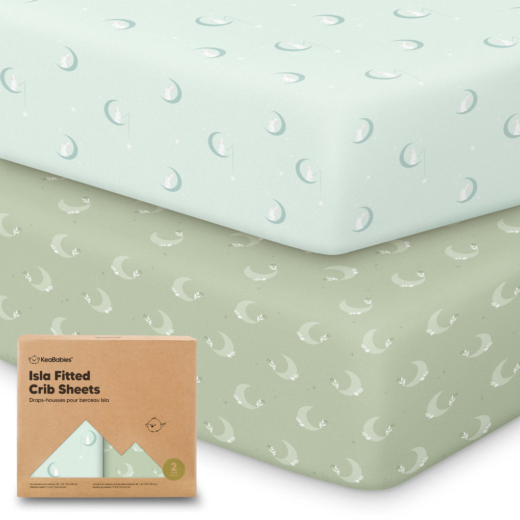 Isla Fitted Crib Sheets (Lunaris)