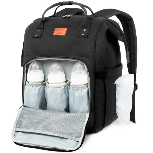 best travel backpacks that can be used as diaper bags Original Bag (Coffee Brown) by KeaBabies Its not just a bagits your familys command center for chaos The Best Backpack Diaper Bags