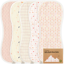 Load image into Gallery viewer, Softe Muslin Baby Burp Cloth
