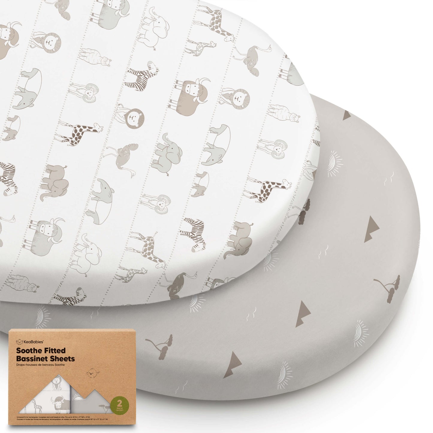 2-Pack Soothe Fitted Bassinet Sheets 29577736323258
