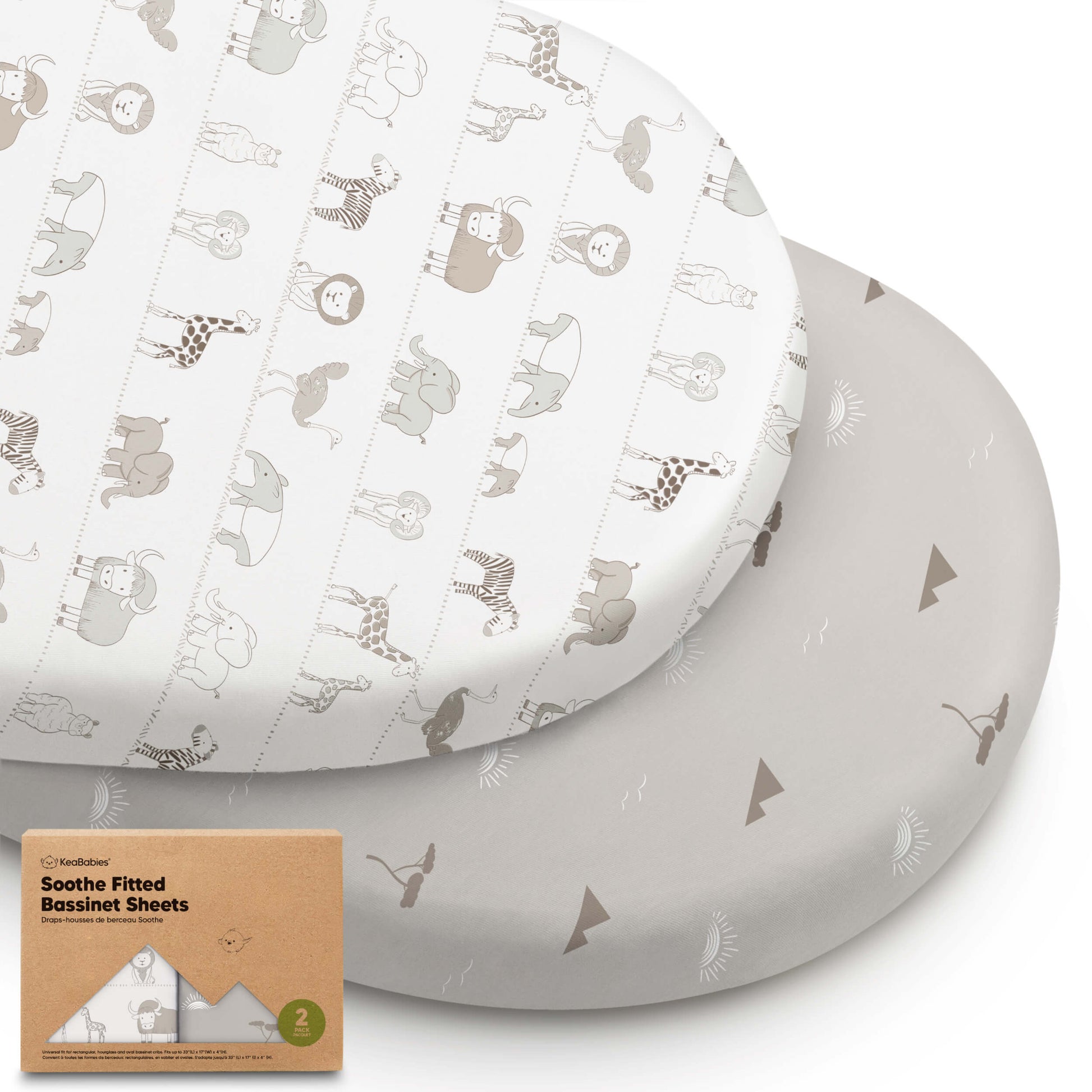 2-Pack Soothe Fitted Bassinet Sheets 29577736323258