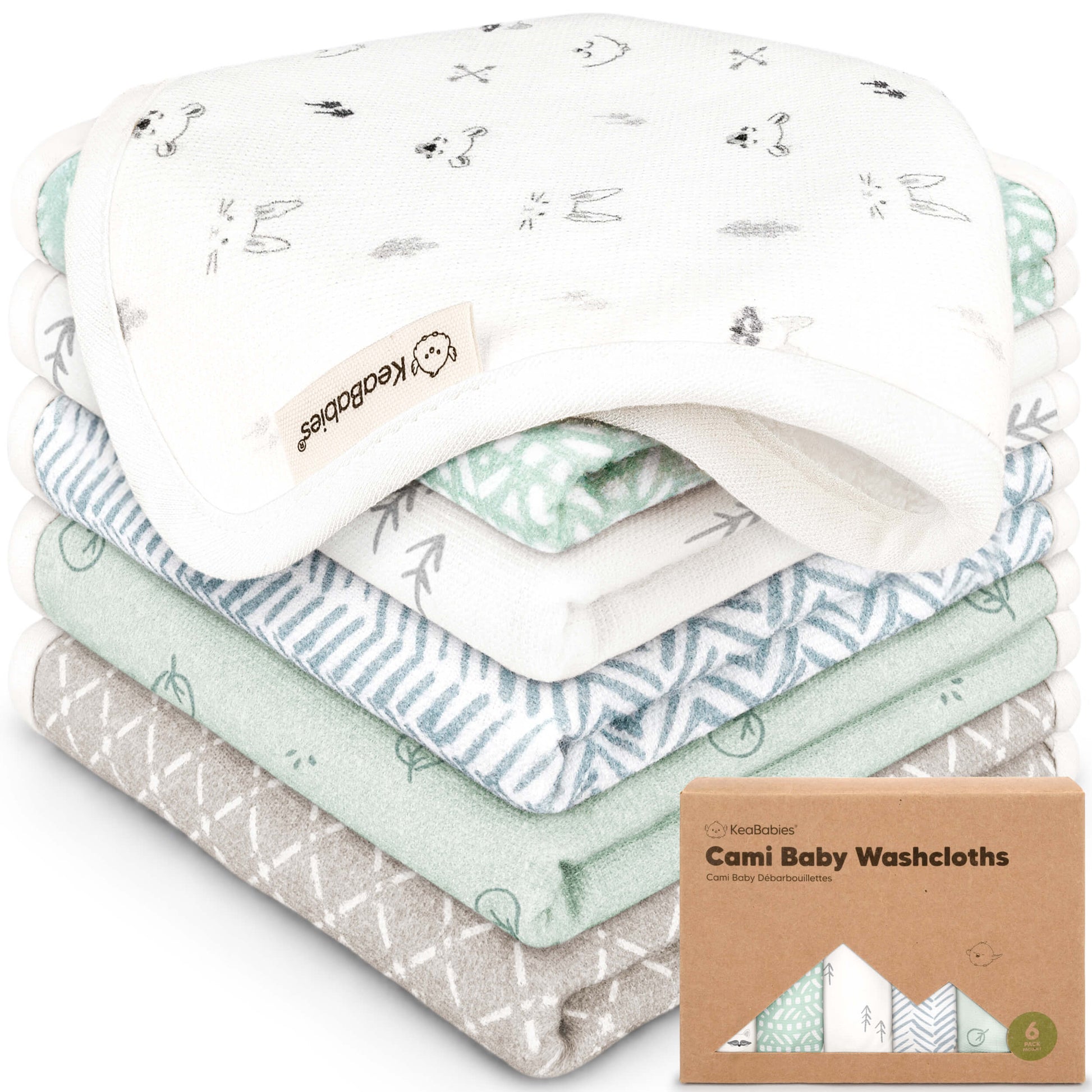 6-Pack Cami Baby Washcloths 29394036785338