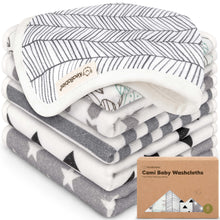 Load image into Gallery viewer, 6-Pack Cami Baby Washcloths (Grayscape)
