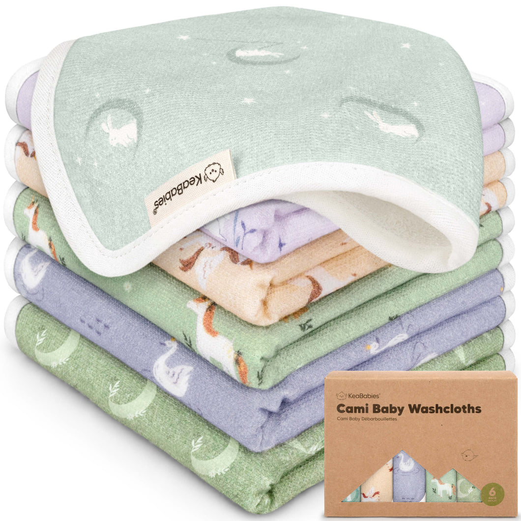 6-Pack Cami Baby Washcloths (Lunaris)