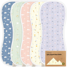 Load image into Gallery viewer, Softe Muslin Baby Burp Cloth (Dreamers)
