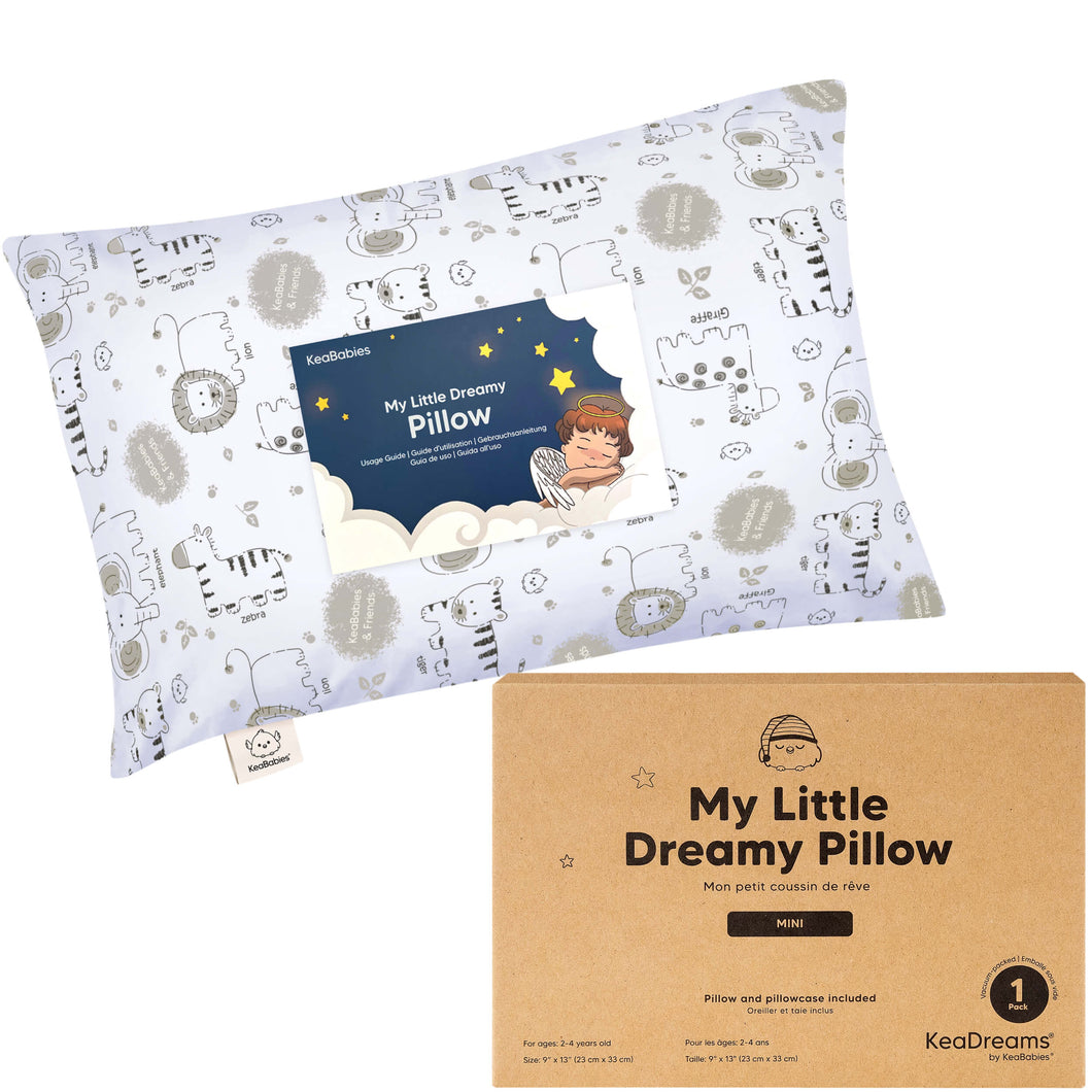 Mini Toddler Pillow With Pillowcase (KeaSafari)
