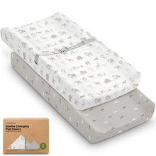 Load image into Gallery viewer, 2-Pack Soothe Changing Pad Covers (Savannah)
