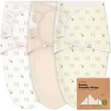 Load image into Gallery viewer, 3-Pack Soothe Swaddle Wraps (Bumble Bear)

