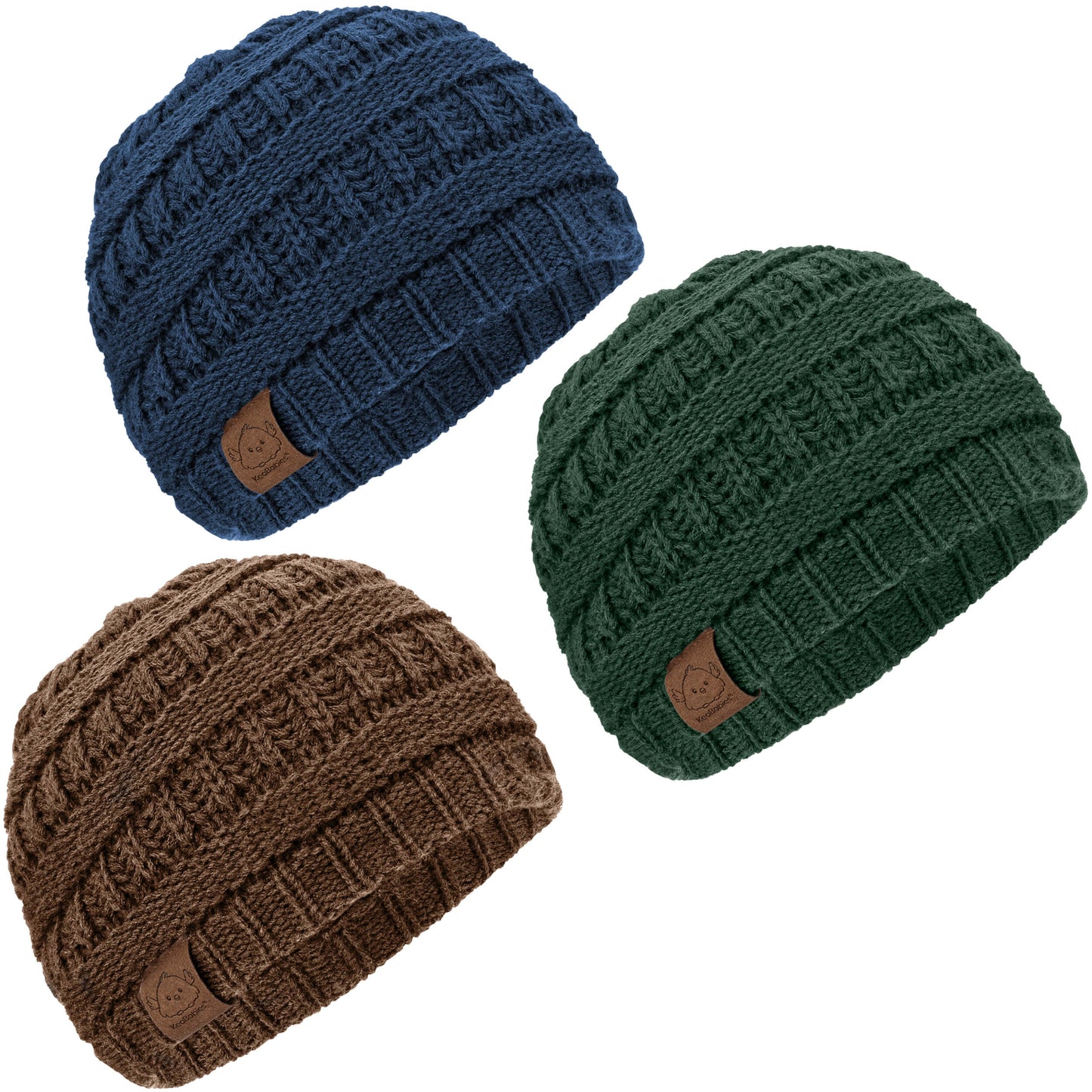 3-Pack Warmzy Baby Beanies 30167761289402