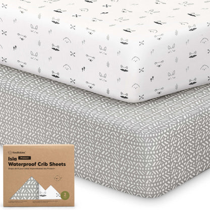 2-Pack Isla [Protect+] Waterproof Crib Sheets 29845092565178