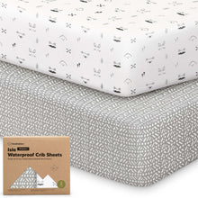 Load image into Gallery viewer, 2-Pack Isla [Protect+] Waterproof Crib Sheets (Nordic)
