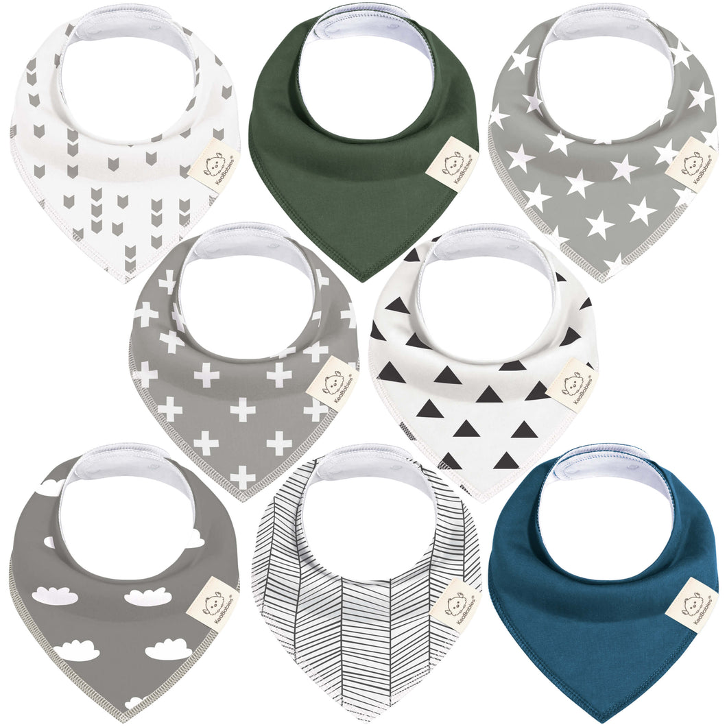 8-Pack Organic Bandana Bibs (Crossroads)