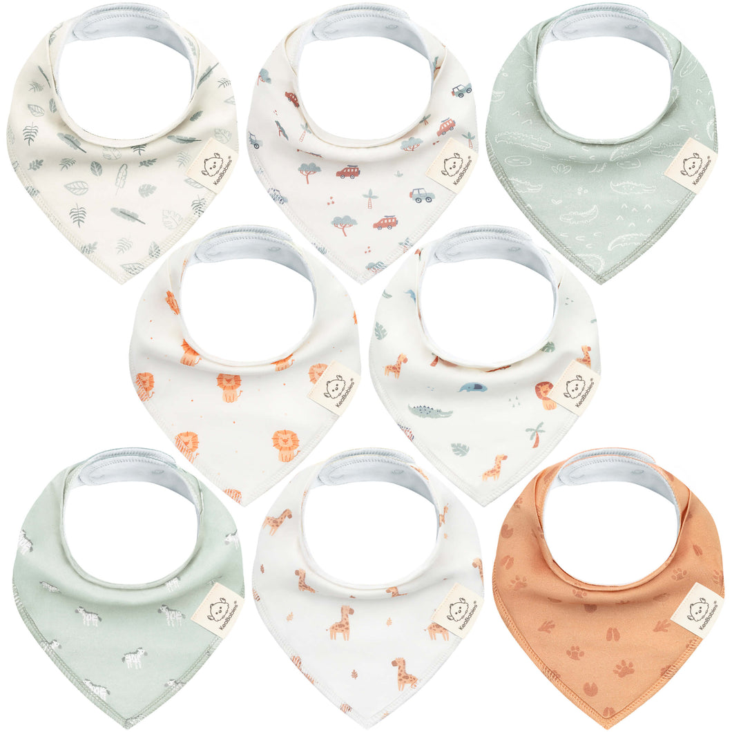 8-Pack Organic Bandana Bibs (Wilderness)