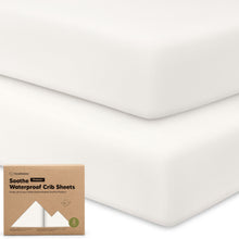 Load image into Gallery viewer, 2-Pack Soothe [Protect+] Waterproof Crib Sheets
