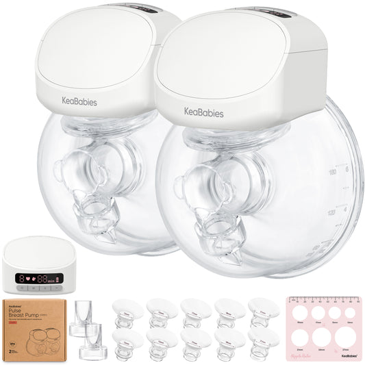 Wearable Quiet Breast Pump - Includes Accessories + Postpartum Belt