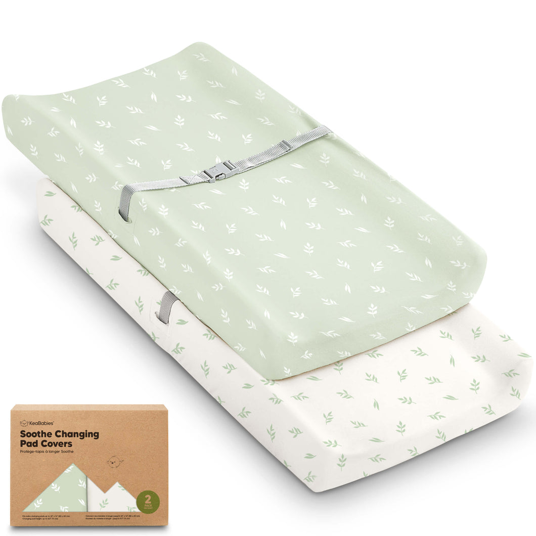 2-Pack Soothe Changing Pad Covers (Herb)