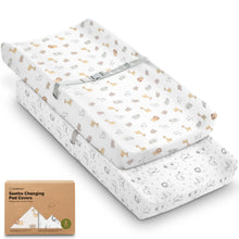 Load image into Gallery viewer, 2-Pack Soothe Changing Pad Covers (KeaSafari)
