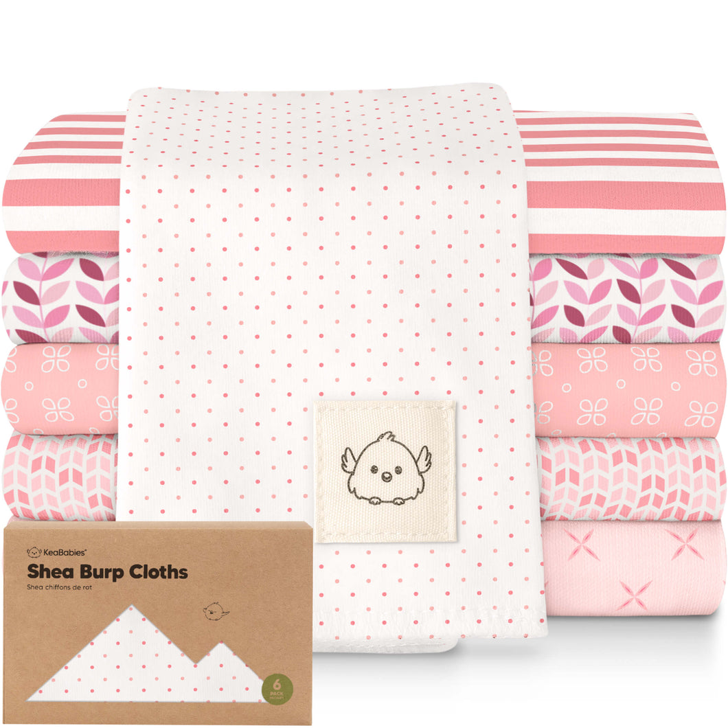 Shea Burp Cloths (Blush)