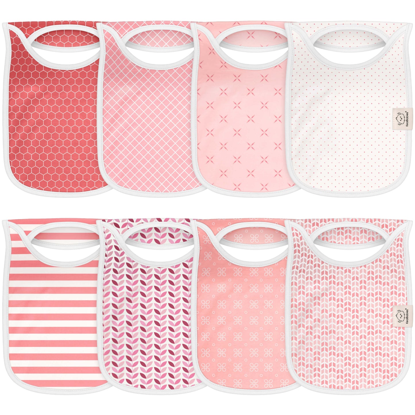 8-Pack Hallo Drool Bibs 30523585429690