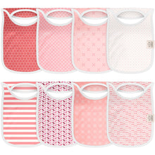 Load image into Gallery viewer, 8-Pack Hallo Drool Bibs (Blush)
