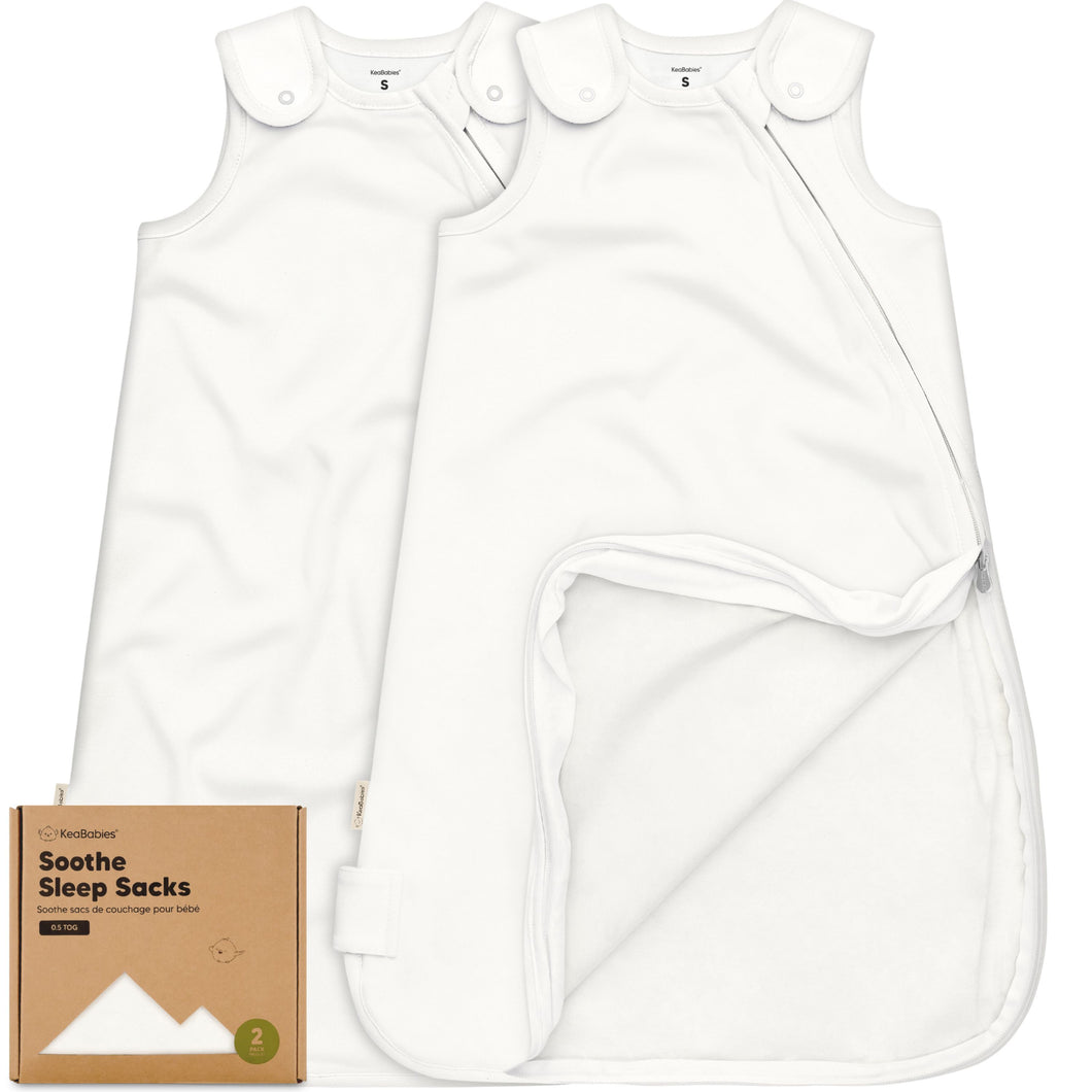 2-Pack Soothe Sleep Sacks (Soft White)