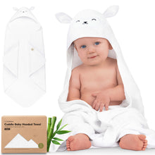 Load image into Gallery viewer, Cuddle Baby Hooded Towel (Lamb)
