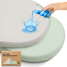 Load image into Gallery viewer, 2-Pack Soothe [Protect+] Waterproof Bassinet Sheets
