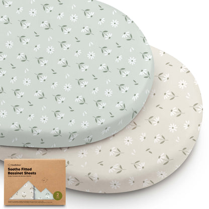 2-Pack Soothe Fitted Bassinet Sheets 31418638565562