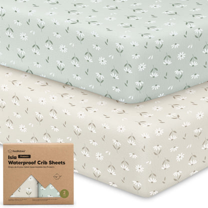 2-Pack Isla [Protect+] Waterproof Crib Sheets 31388037447866