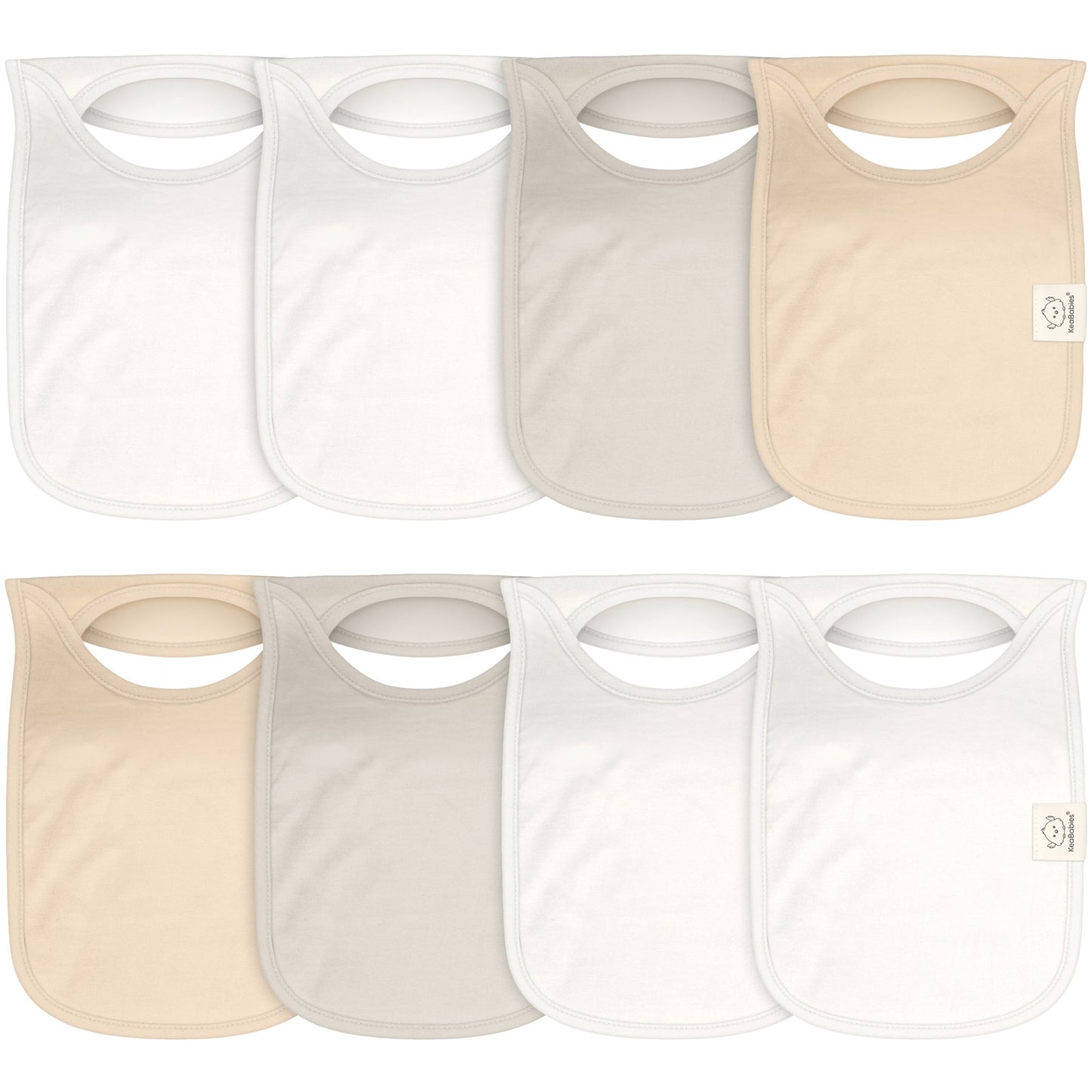 8-Pack Hallo Drool Bibs 31109402099898