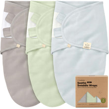Load image into Gallery viewer, 3-Pack Soothe (Wren) Swaddle Wraps
