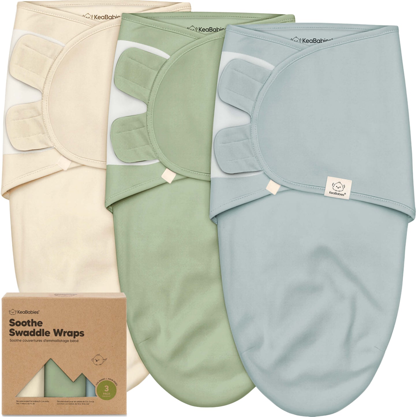 3-Pack Soothe Swaddle Wraps 31424611844282