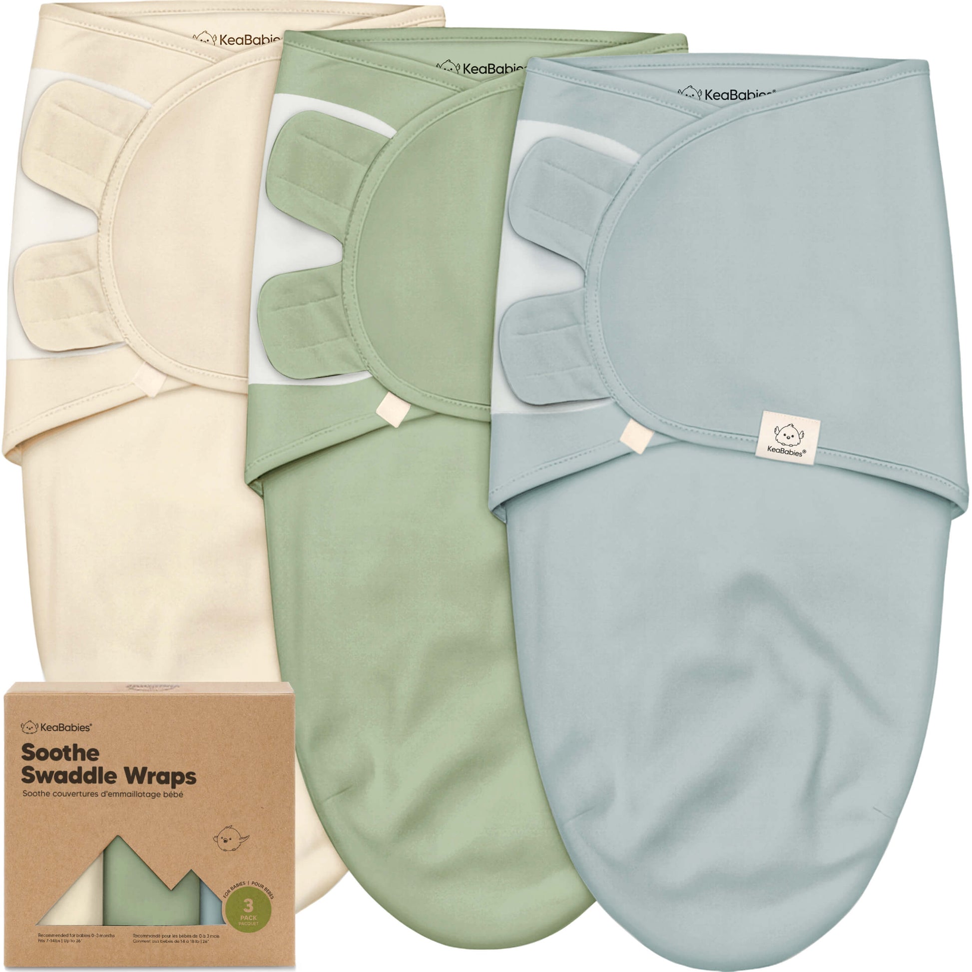 3-Pack Soothe Swaddle Wraps 31424611844282