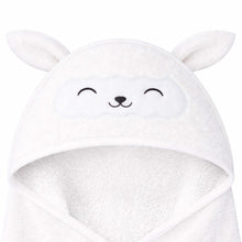 Load image into Gallery viewer, Cuddle Baby Hooded Towel (Lamb, Petite)

