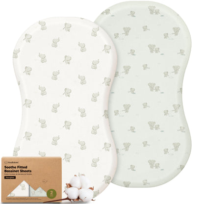 2-Pack Soothe Fitted Bassinet Sheets 32124116467898
