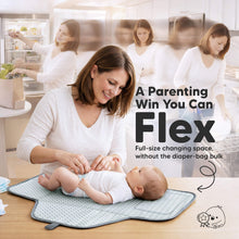 Load image into Gallery viewer, A Parenting Win You Can Flex - Full-size changing space, without the diaper-bag bulk
