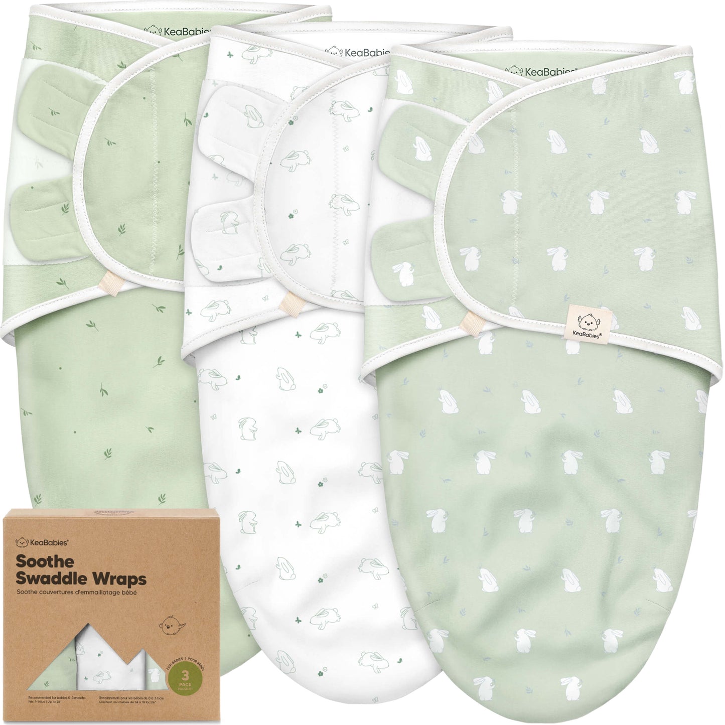 3-Pack Soothe Swaddle Wraps 31739837055162